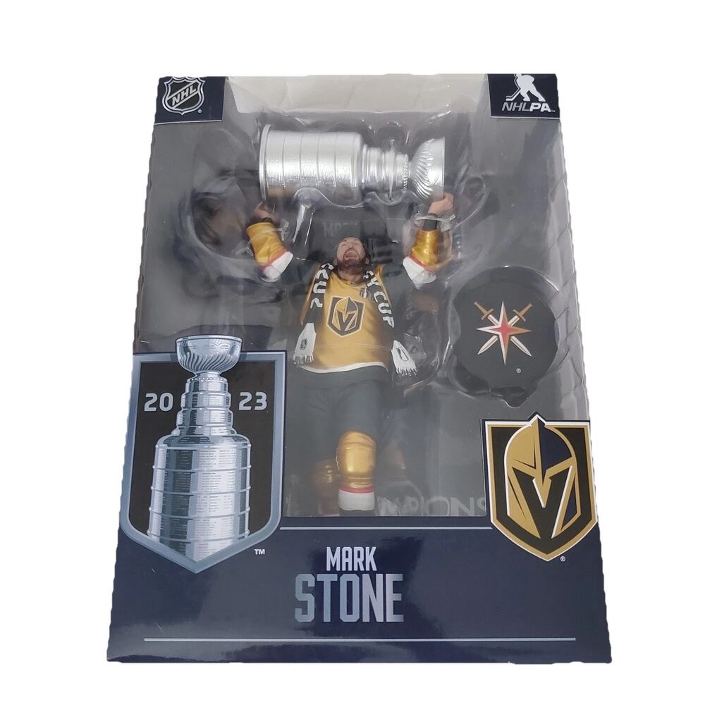 NHL Las Vegas Knights 2023 Stanley Cup Champions Mark Stone Figure NIB Collect